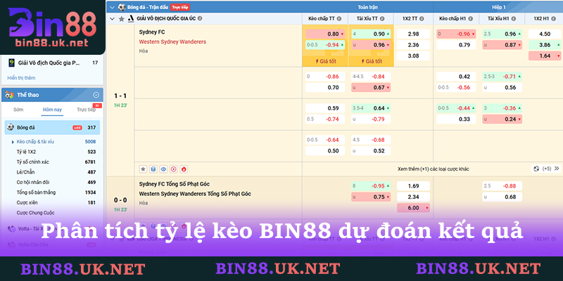Tỷ Lệ Kèo BIN88 Và Cách Tính Tiền Cược Chính Xác Nhất